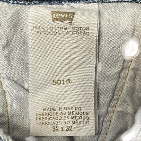 LEVI’S Men’s 501 Original Fit Jeans 32x32 - Picture 4 of 10
